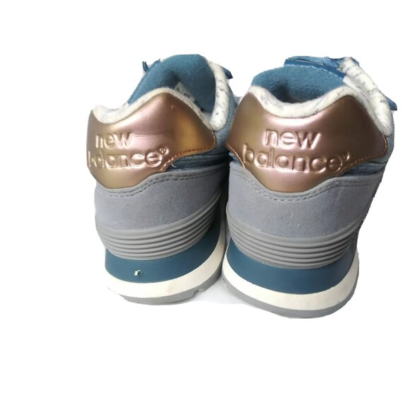 New Balance 574 Shoes Women's Size 8.5 Blue Sneakers - Picture 4 of 10